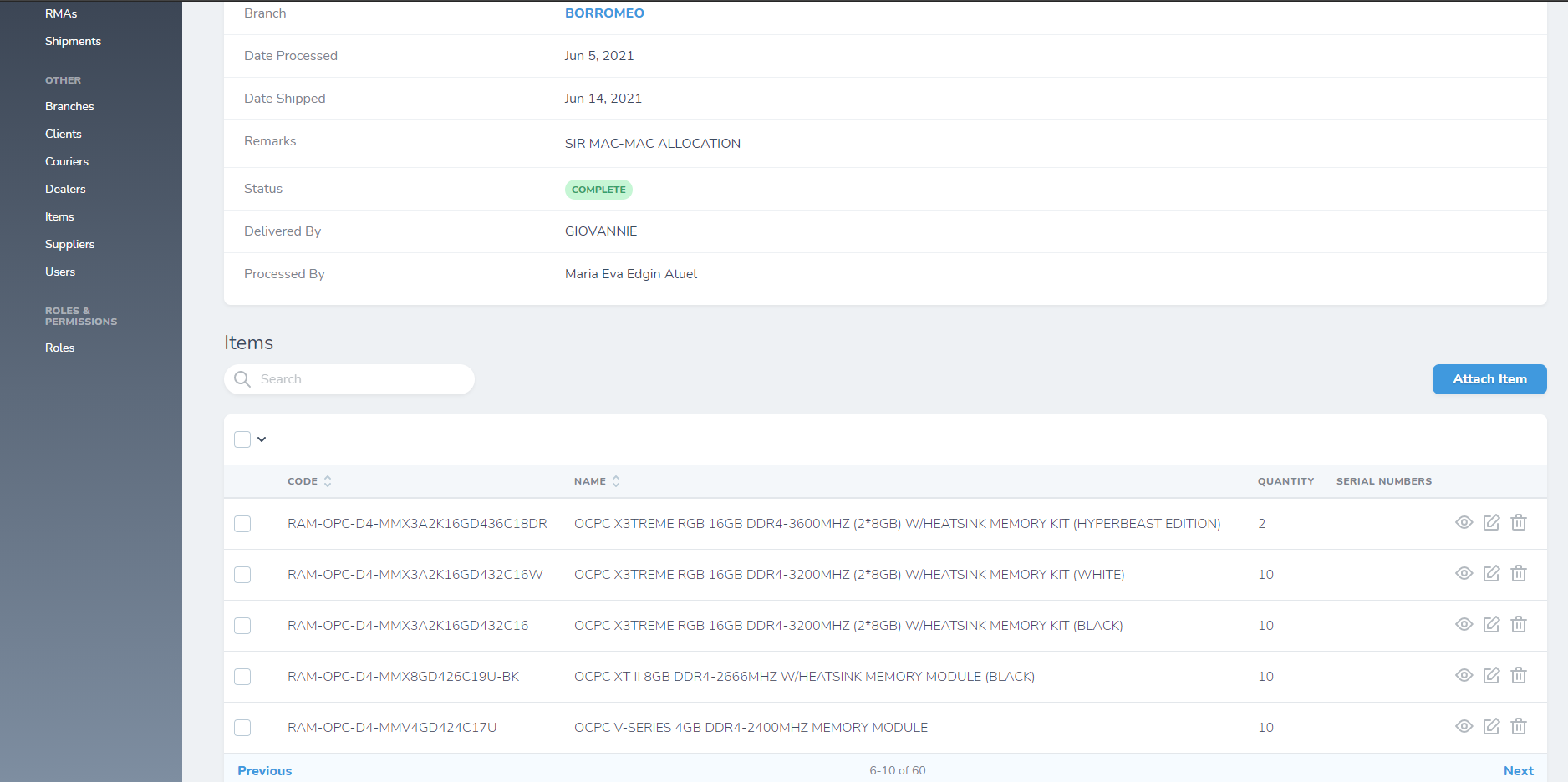 JOYO Delivery Tracker project screenshot